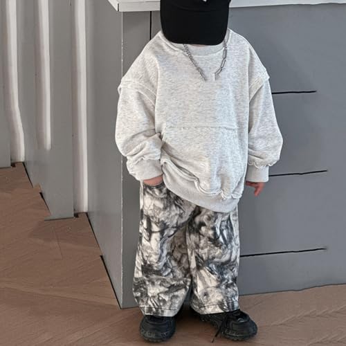 Boys Camo Pants Kids Pull on Elastic Waist Casual Loose Jogging Bottoms Elastic Cuffed Cargo Joggers 12-18 Months4
