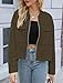 LA BAIESO Womens Bomber Jacket Coat Casual Stand Collar Zip Up Lightweight Fall Fashion Jackets Outfits with Pockets