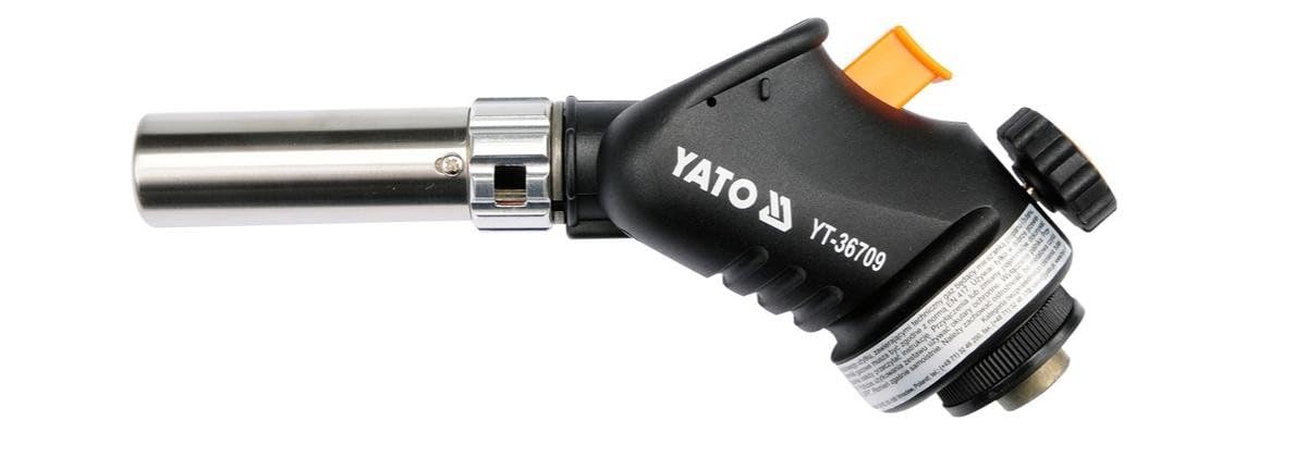Diagram of YATO YT-36709 Propane/Butane Torch features and operation
