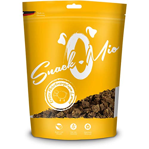 SnackOMio Dés d’Agneau Croustillants Mâcher Premium pour Chien 125 g Cover