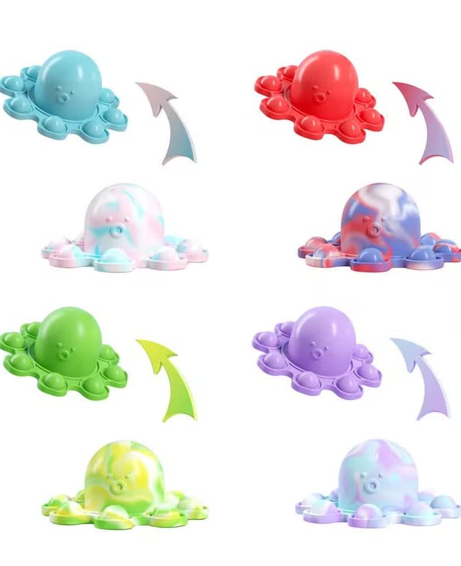 MissTiara4-Piece Double-Sided Flip Octopus Decompression Toy