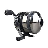surwolf B40 Spincast Bowfishing Reel Slingshot Bow Fishing, Stainless Steel, Left/Right Reversible Handle, 3.4:1 Gear Ratio,Strong Line 7# 105 Yards 0.45mm/20lb