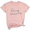 Honeymoon-Shirt-Honeymoonin-Shirts-Funny-Women-Bride-Vacation-Tees-Casual-Short-Sleeve-Tops Honeymoonin Funny Honeymoon T Shirt Women Bride Vacation Tee Short Sleeve Tops Size M (Pink)