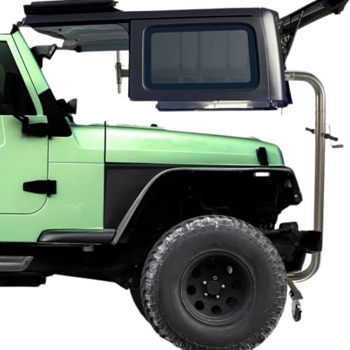 TopLift PROS LIFTnGo Hard Top Removal and Storage System Compatible with Jeep Wrangeler 2 & 4 Door YJ, TJ,JK, JL & 4XE and Compatible with Ford Bronco 4 Door & 6 Gen+ Hard Top Jack Roll System