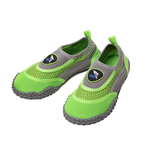 IST Aqua Shoes for Kids and Adults | Outdoor Swimming Booties for The Beach, Ocean, River and Lake (Green, 2)
