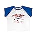 Insarue Women's baby tees round neck fashionable casual letter embroidery T-shirt exposed navel Y2K T-shirt (Haiti 02,S,Small)