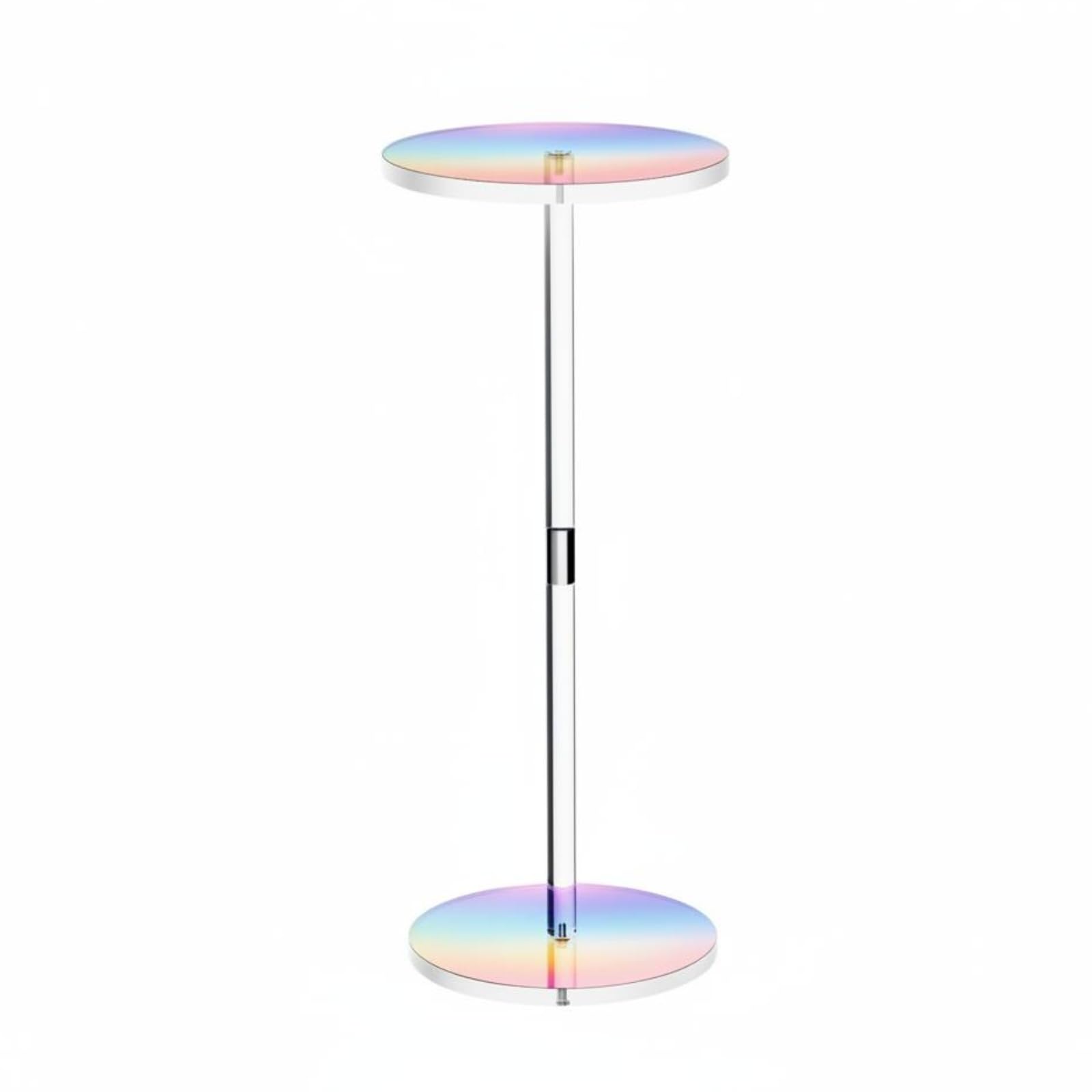 Table d'appoint en acrylique de style moderne au design multicolore