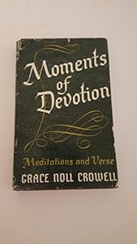 Hardcover Moments of devotion;: Meditations and verse Book