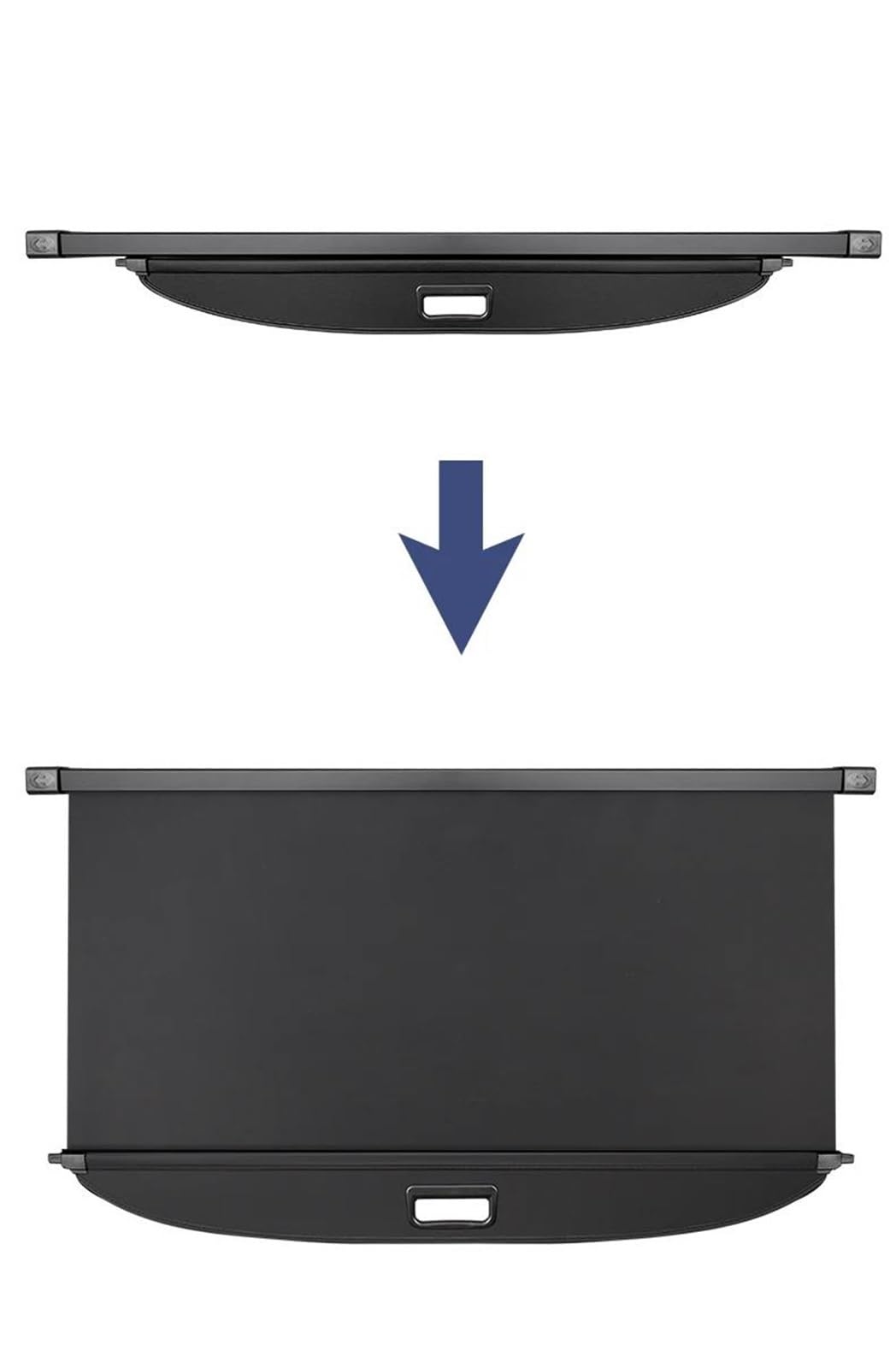 Plage Arrière pour VW pour Sharan 2012-2018 Couverture De Coffre Rétractable, Bouclier Étanche, Décoration D'intimité Intérieure(Look de Carbone)