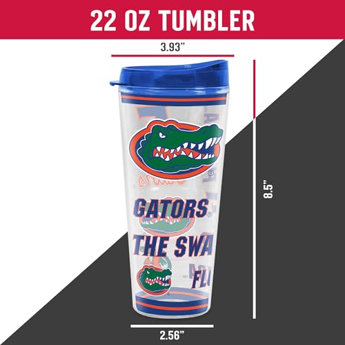 Image of Rico Industries NCAA College Double Wall Mayhem 16oz Or 20oz Tritan Tumbler W Lid