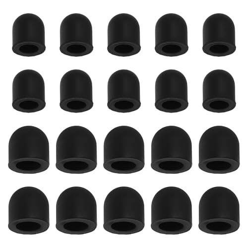 PATIKIL Puntas De Estilógrafo De 6/7 mm (0.24'/0.28'), 20 Piezas De Punta De Goma Conductora para Lápices Capacitiva para Teléfonos Móviles Computadoras Tabletas Lectores De Dibujo, Negro
