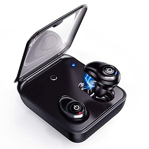 [Updated Version] Wireless Earbuds, Bluetooth 5.0 Cordless Wireless Earbuds with Mic for Android/iOS, Hi-Fi Stereo, Auto Pairing Earphones with 2000mAh Charging Case as Power Bank