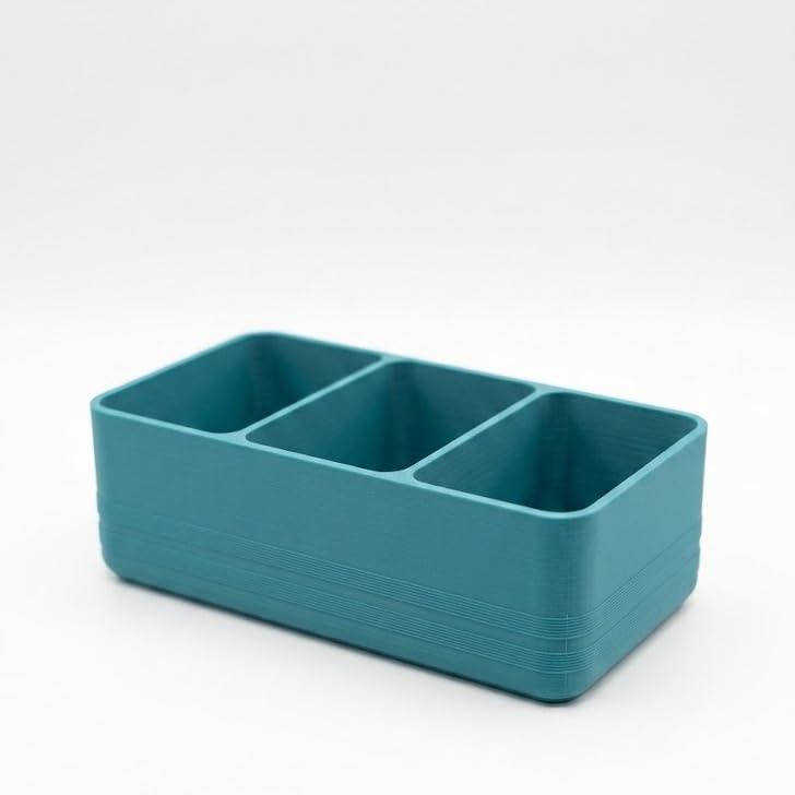 3-Slot Belt and Ties Organiser Container for Drawers | Compact Storage Box, Fits Rolled Belts, Dresser & Wardrobe Use, 3 Compartments, Accessories Organiser-image-3