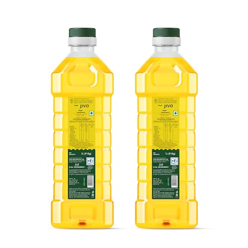 Image of JIVO Canola Cold Pressed Edible Oil 1+1 Litres | Cooking Oil for Daily Use, Ideal for Roasting, Frying, Baking & All Types of Cuisines | Cold Pressed Oil for Cooking (Pack of 3)