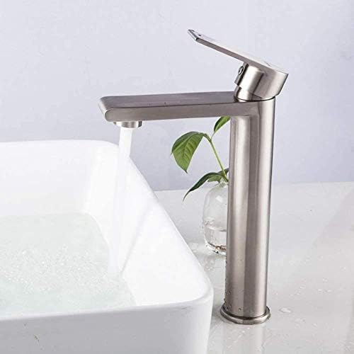 Robinet lavabo inox avec mitigeur eau chaude et froide durable