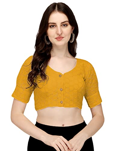 Pujia Mills Women Hakoba White Blouse Blouse (pack of 1)