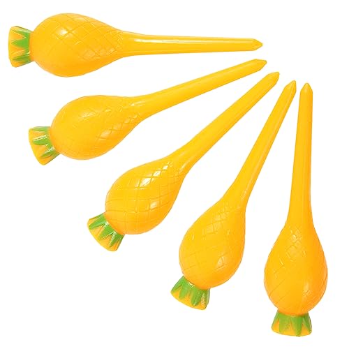 CORHAD Golf Tees for Simulator 5pcs Replaceable Cartoon Pineapple Ball Nails Golf Pegs