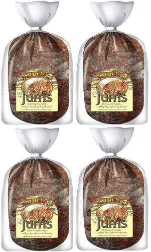 AmbeRye Jums Rye Bread, All Natural Real Rye Bread from Lithuania, 550g, 4 Pack