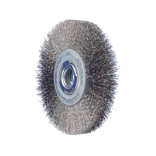 Image of PFERD POS Round Brush Wide Untwisted RBU | Diameter 200 x 25 x Variable Bore Steel Wire Diameter 0.30 | 43701259 - for The Grinding Stand