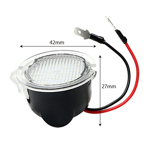 Image of LED Puddle Lights Side Under-Mirror Lamp Assembly Replacement for Ford F-150 Expedition Explorer Edge Mondeo Taurus Everest Lincoln Mercury,2 Pcs (white)