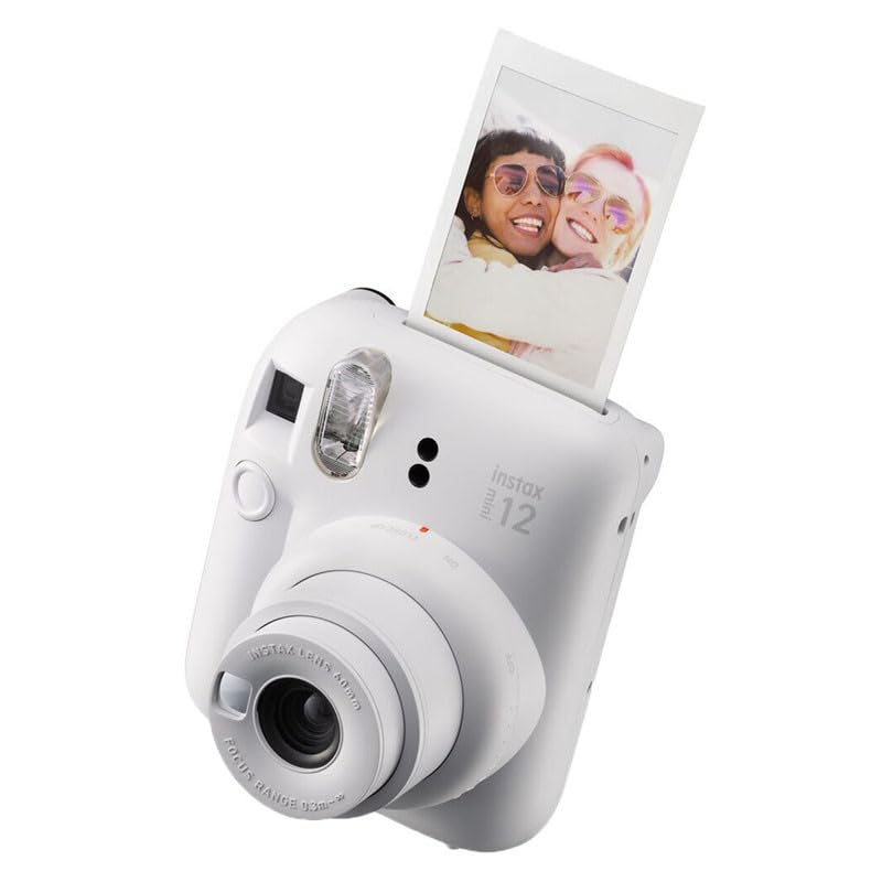 FUJIFILM Appareil Photo Instantané Instax Mini 12 Blanc Pack Iconique
