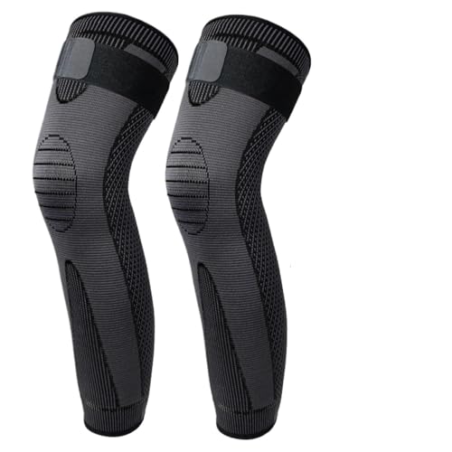 MZSKLW Mangas de compresión para pantorrillas largas unisex con correa ajustable