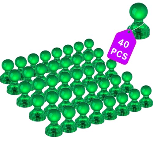 40 imanes decorativos verdes para refrigerador