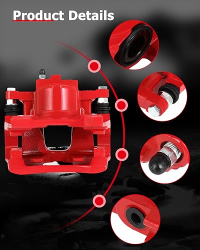 Image of cciyu Rear Left /Right Brake Caliper Assembly w /Bracket 18B5046 2007-2011 For Dodge For Nitro,2008-2012 For Jeep For Liberty,2007-2017 For Jeep For Wrangler,2018 For Jeep For Wrangler JK