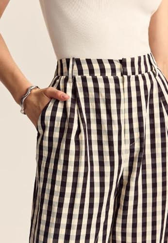 Women Wide-Leg Pants Solid Color Elastic High Waist Loose Trousers Casual Sweatpants Straight Bottoms4