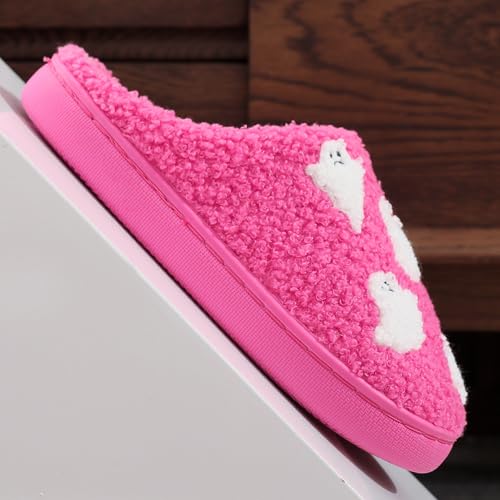 Image of Halloween Christmas Slippers Holiday Slipper House Shoes Home Slipper for Women Fuzzy Outdoor Indoor Bedroom Slippers