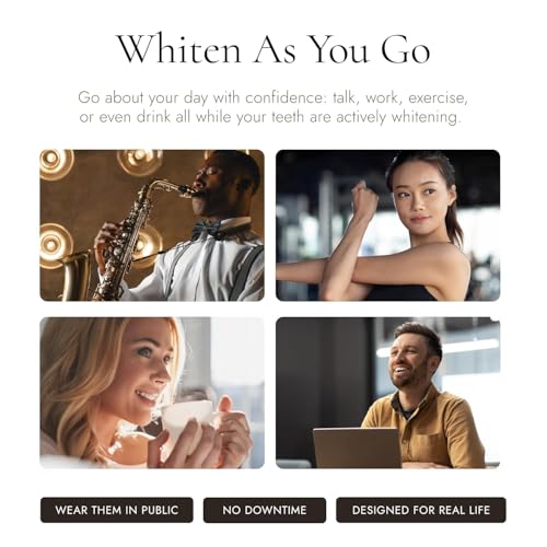 Image of Sheer White! Teeth Whitening Strips - Professional Strength Formula Whitens Up to 5 Shades in 5 Days, Invisible No Slip Strips Mold to Teeth, Enamel Safe Formula, Whiten Anytime - Anywhere!