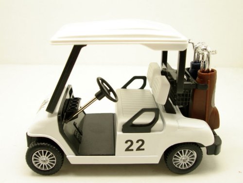 🏌️ KiNSFUN SetOf2 Golf Cart 4½" Die Cast Metal Model Pullback Action Toy ⛳ - Thumbnail 3