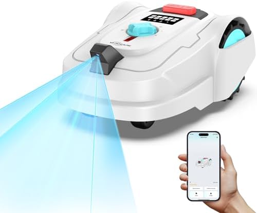 YARDCARE M800Plus GPS+Vision Cordless Robot Lawn Mower with Bow-Shaped Path Mowing, APP Control, Robotic Lawnmower with Obstacle Avoidance, Auto-Charging, Height Adjustment, for Lawns up to 8611 sq.ft