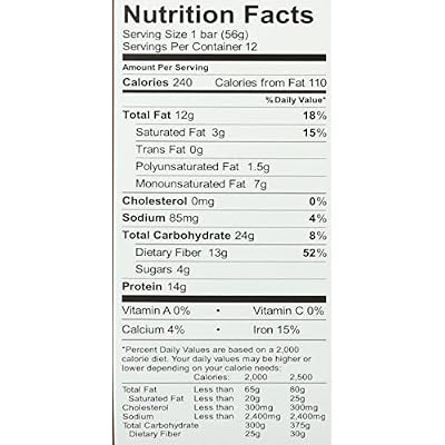 Aloha Organic Peanut Butter Chocolate Chip Protein Bars, 14g Plant-Based Protein, USDA Certified Organic, Gluten Free & Non-GMO, 1.9 Oz (Pack of 12)
