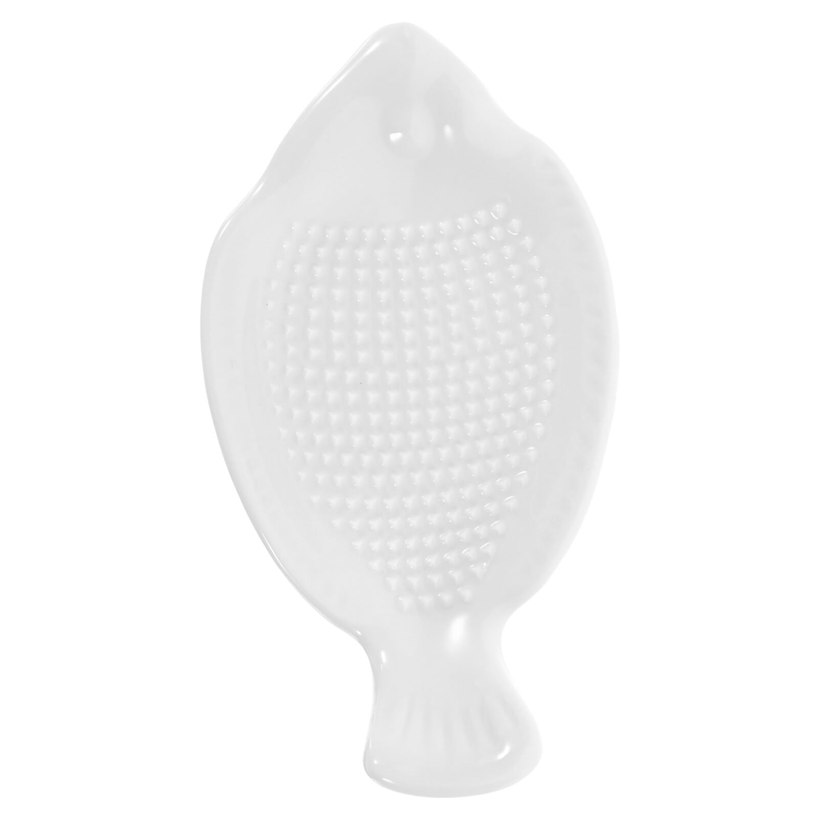 Zerodeko Ceramic Grater Plate, Fish Shaped Garlic Grater, Ginger Grater Plate, Ginger Mincer for Ginger Garlic and Onion Cheese Grater Garlic