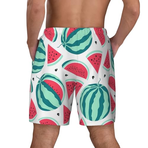 Fruits Watermelonshort Swim Trunks with Waist Rope and Two Side Pockets Beach Shorts Bathing Suits for Men4