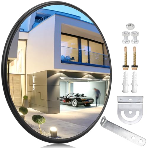 WPPQWP Verkehrsspiegel, 30cm Weitwinkel Konvexspiegel...