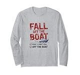 Photo Gallery funny rule 1 don t fall off the boat captain joke maglia a manica Photo Gallery funny rule 1 don t fall off the boat captain joke maglia a manica