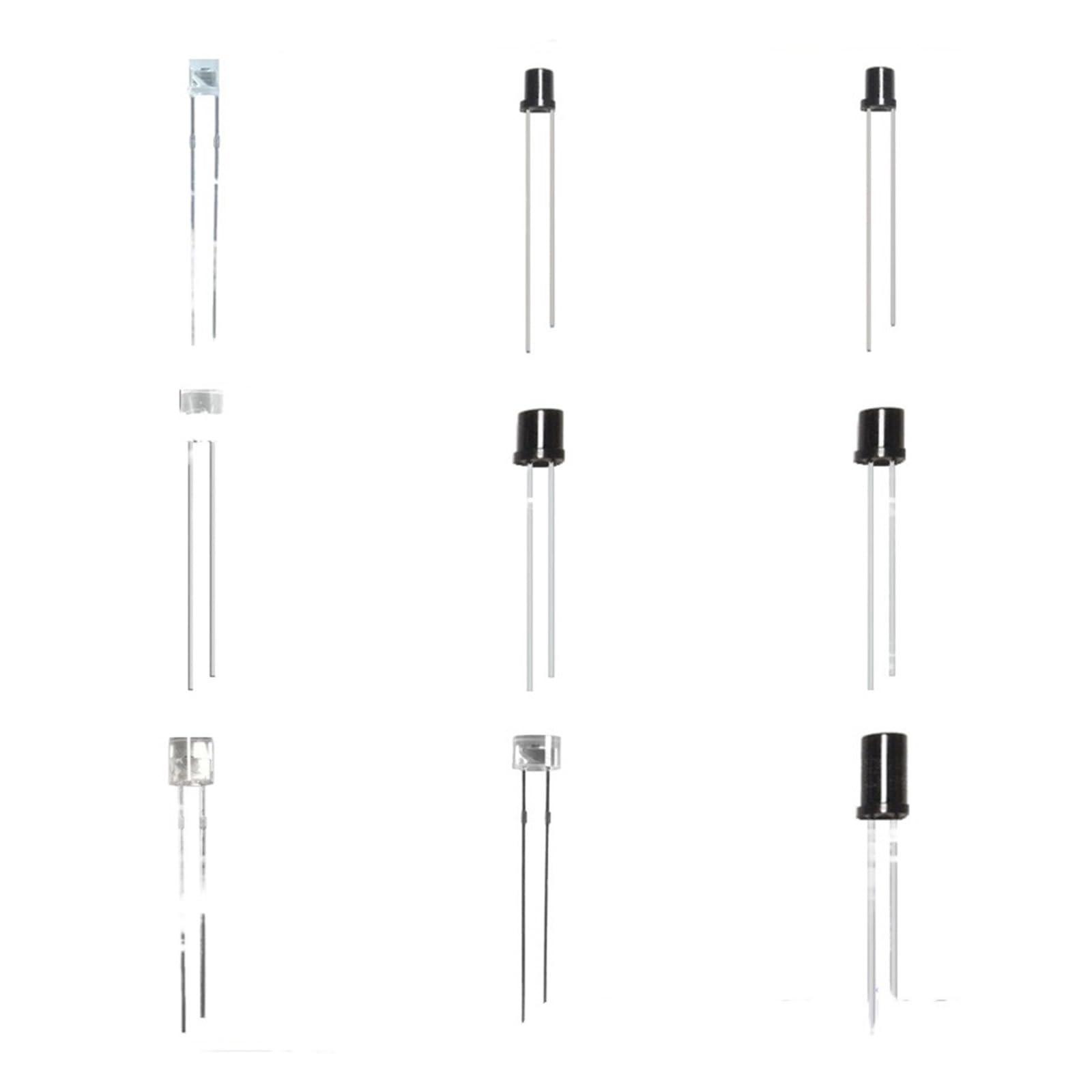 5 PCS, Flat Lens, NPN Phototransistor, Photosensor, Photosensitive Receiver Transistor, Phototransistor(4.SGPT5053B)