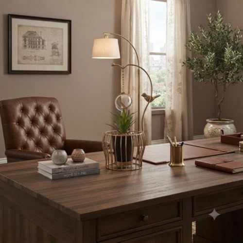 Image of Premium Golden Metal Decorative Planter