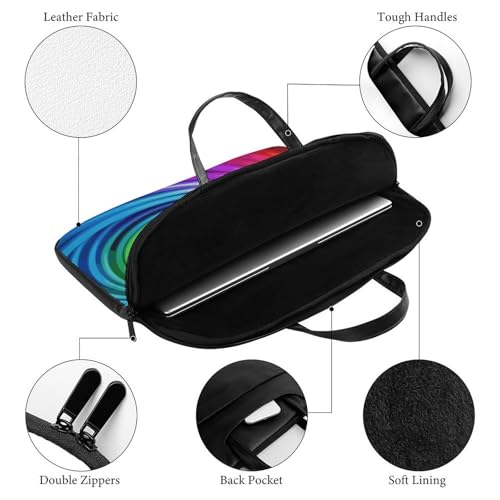 Bolsa para portátil de 17 pulgadas impermeable color arcoíris miniatura 4