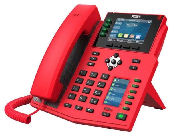 Fanvil X5U Red-V2 16-Line Mid-Level IP Phone