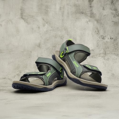 Image of ASIAN Vistara-42 Men's Sandals | Soft Cushion Footbed, Adjustable Velcro Straps & Anti-Slip Grip Sole | Lightweight, Durable & Comfortable Sandals for Walking, Daily Use, Beach & Travel