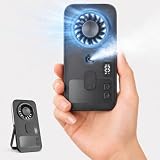 Ventilatore portatile con nebulizzatore 2 in 1 mini ventilatore tascabile batteria ricaricabile 3000mAh 4 velocità supporto regolabile 90° display LED silenzioso per esterni ufficio spiaggia campeggio