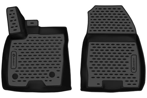 Element Tapis de Sol Voiture 3D en TPE pour Peugeot Partner Tepee 2018-> - sur Mesure, antidérapants, imperméables, Bords Hauts, Protection Toutes Saisons,...