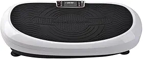 WCT FITNESS Plataforma Vibratória Pro 220V - 30 Níveis de Velocidade - Branco e Preto - Controlo Remoto