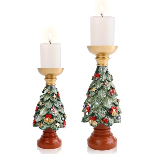 CXRYLZ-FUR 2 Stück Kerzenständer, Vintage Kerzenhalter Deko für...