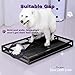 Gugxiom 62 * 43 * 8cm Training Toilet Potty Tray, Portable Dog Training Toilet, Reusable Long Lifespan Easy to Clean Indoor Outdoor Pet Litter Box for Puppy