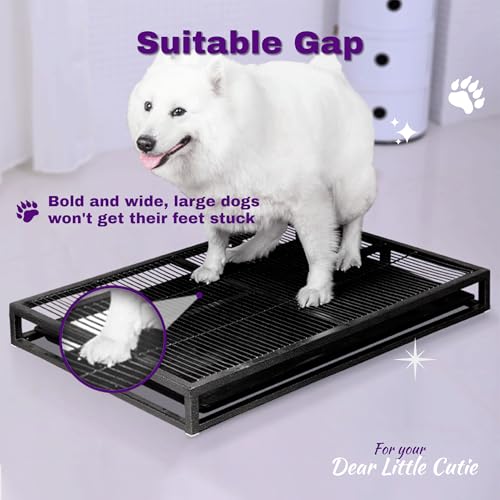 Gugxiom 62 * 43 * 8cm Training Toilet Potty Tray, Portable Dog Training Toilet, Reusable Long Lifespan Easy to Clean Indoor Outdoor Pet Litter Box for Puppy - Image 5