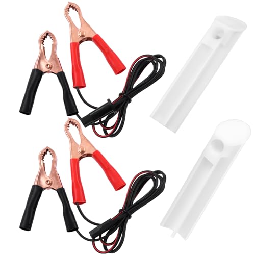 Swpeet 4Pcs Universal Auto Car Fuel Injector Nozzle Flush Cleaner Adapter DIY Cleaning Tool Kit with Oil Spray Nozzle Connecting Line (Small/Large Size), Cleaning Head for Fuel Pump